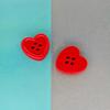 10/20pcs 4-Holes Flatback Buttons Heart Shape Needlework Sewing Button for Clothing DIY Accessories Decorative Craft Supplies