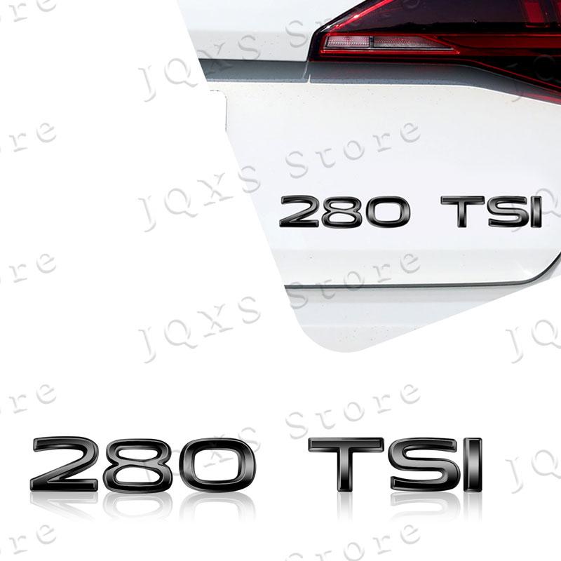 AABIO1 1Pcs 3D Metal Car Decor 300 330 380 280 230 TSI Emblem Badge Auto Bumper Trunk Sticker For Volkswagen Passat MK7 MK6 Jetta Polo
