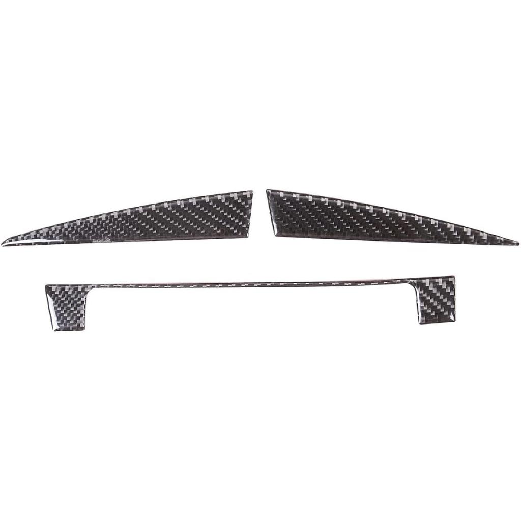 Dashboard Horn Frame Sticker Trim for Toyota Tundra 2007-2013 Center Consoles Accessories, Real Carbon Fiber Automotive Interior Decorative Cover