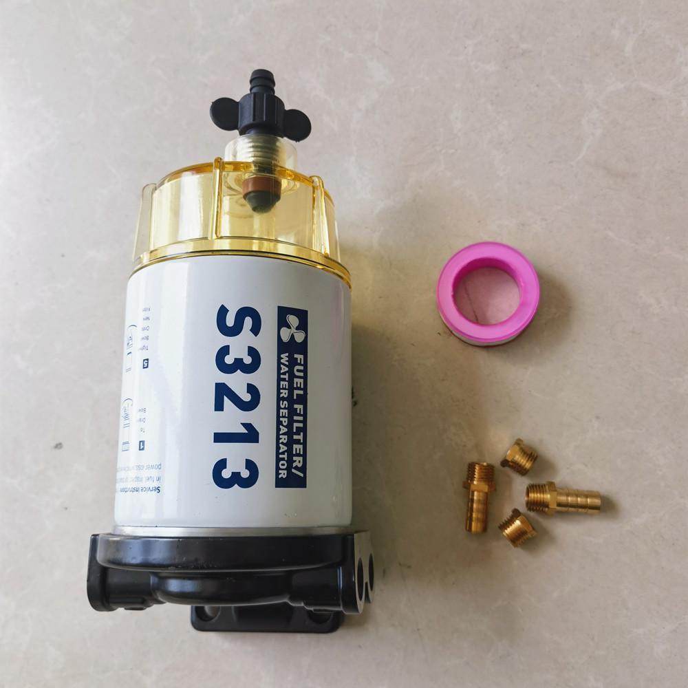S3213 Fuel Filter Water Separator Assembly Outboard For Mercury Yamaha Racor Sierra Quicksilver Boat Engine 10 Micron Kit