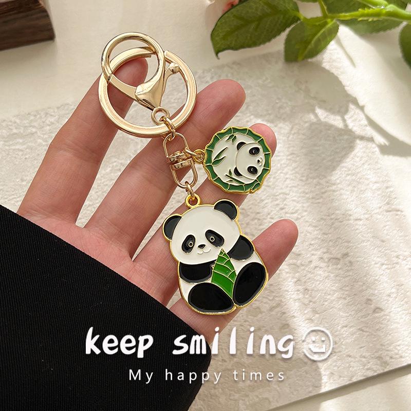 Panda Keychain: Chinese Style Cultural & Creative Cartoon Bag Pendant