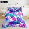 Pineapple Duvet Cover Set Tropical Theme Vintage Style Fruit Pattern Decor 3 Piece Bedding Set with 2 Pillow Shams Full Size
