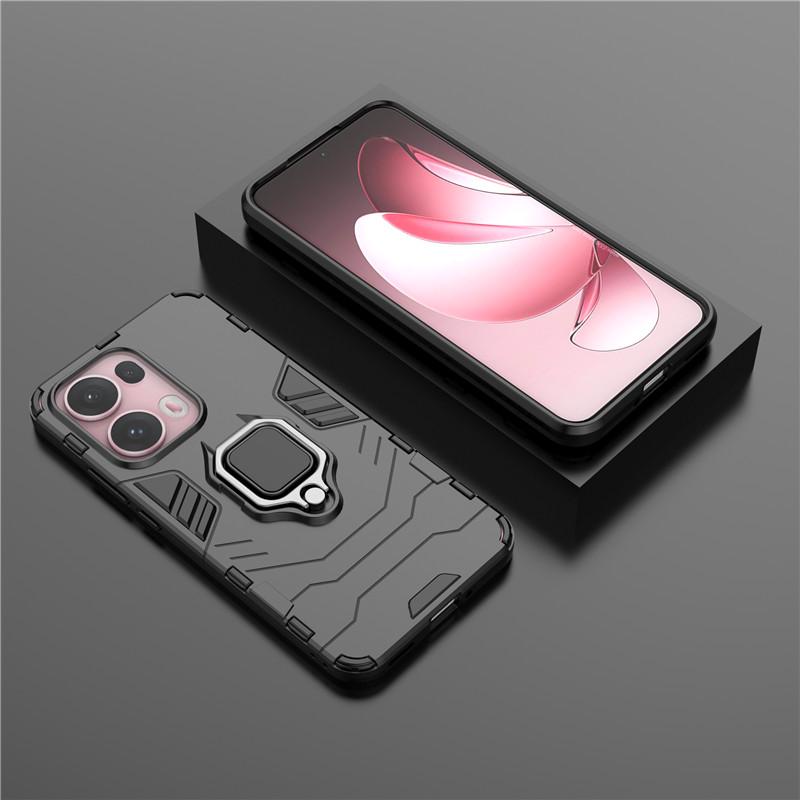 For Reno 13 Pro 5G Case For OPPO Reno 13 12 11 Pro Cover Armor Finger Ring Hard Shockproof Protective Bumper For Reno 11 12 13
