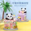 Kawaii Micro Building Blocks Toys for Children 5 To 7 Years Old Mini Panda Block Diamond Blocks Games Child Assembled Bricks Toy