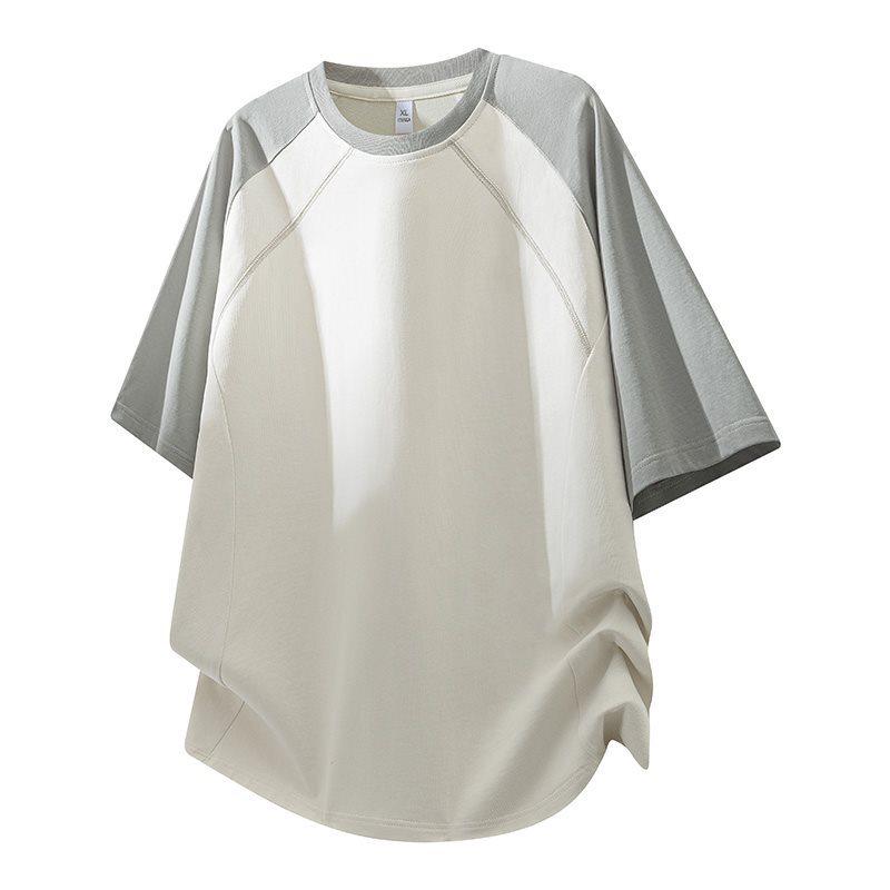 Men's Loose Fit Quick-Dry Color Block Cool-Touch Sports Tee