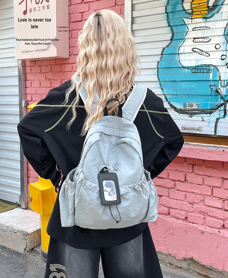 Moderner Leichter Damen Minimalistischer Rucksack: Vielseitig, Pendlerfreundlich, Lässig, Studenten-Schulranzen
