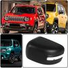 Left Driver Side Mirror Cover Cap For 2016-2022 JEEP Renegade Textured Black 1PC