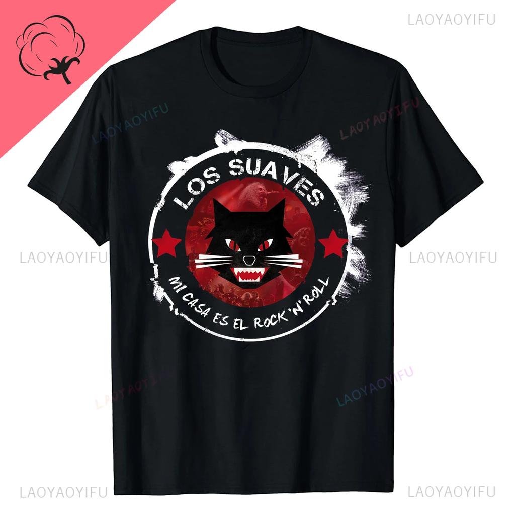 Los Suaves Ourense Samurai Top Tshirts Summer Shortsleev Round Collar Printed Men Casual Oneck Harajuku Ventilate Unique Tops