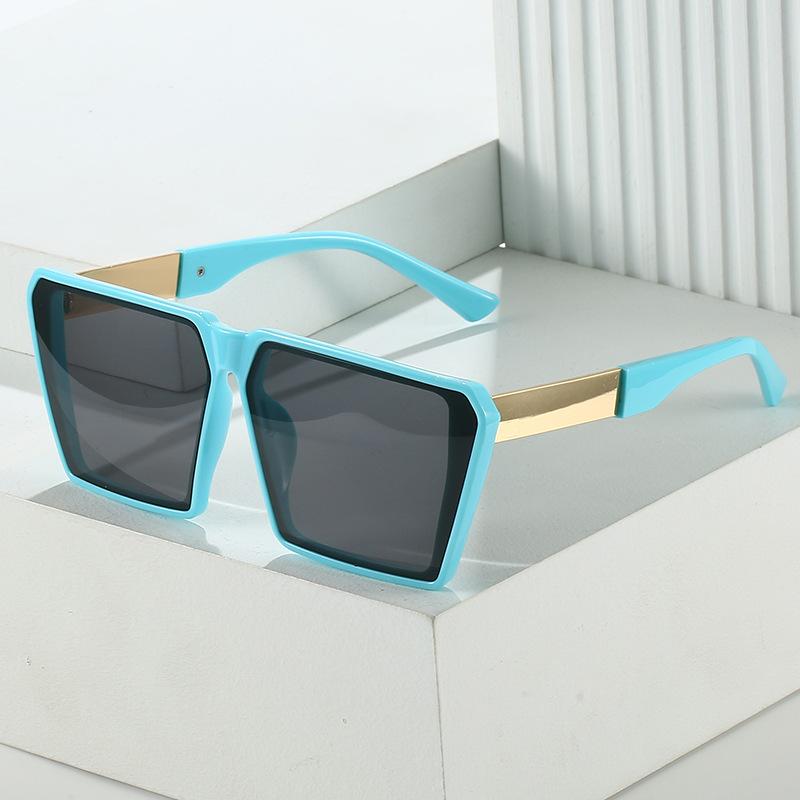 

2023 Солнцезащитные очки в большой оправе, европейские и американские модные универсальные квадратные очки, простые женские солнцезащитные очки в стиле ретро