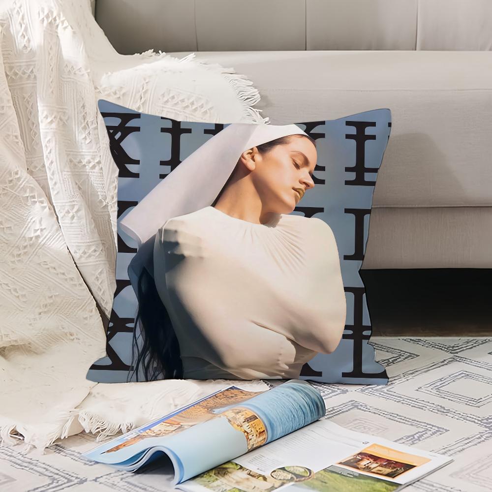 Spanish Singer R-Rosalia L-Lux Pillow Case Office Cushions Suitable For Sofa Car Bedroom Decorative Cushion Cover
