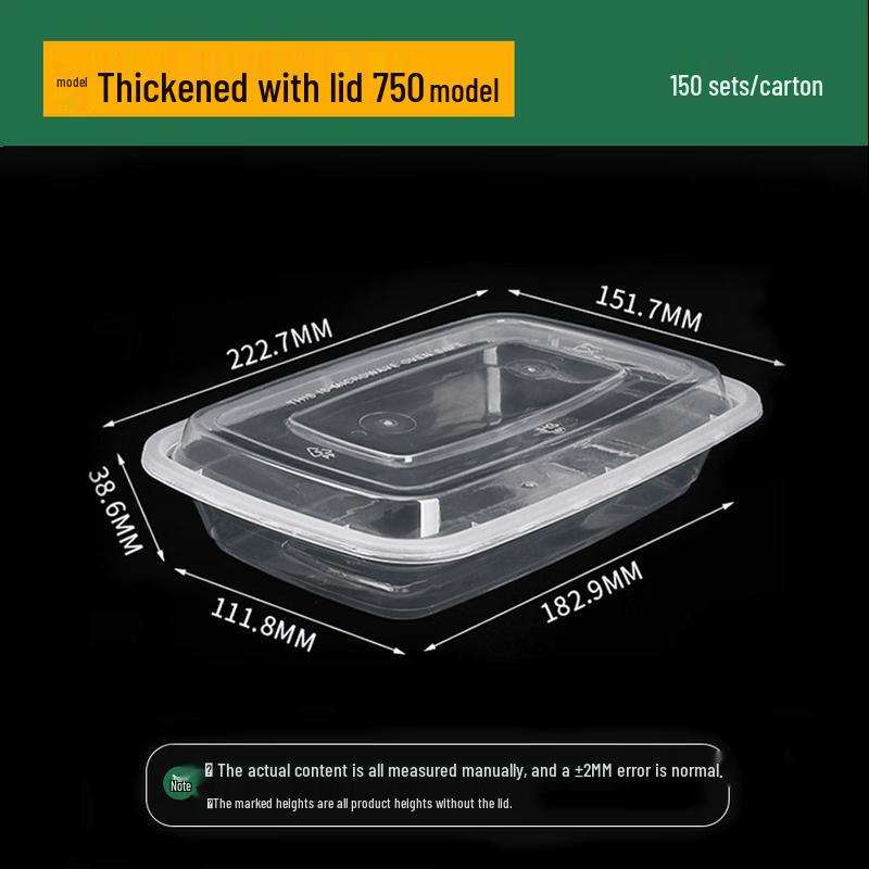 Disposable Food Storage Containers with Lids