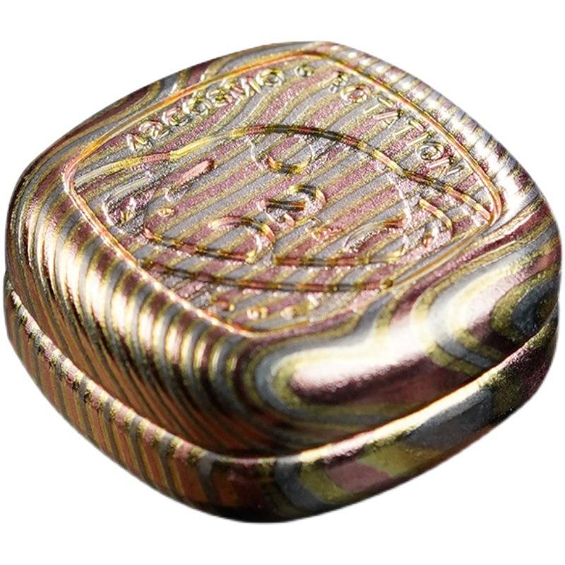 Magnetische Push-Karte Schiebeplatte Mechanischer Schieber Haptische Münze EDC Metall Stressabbau Spielzeug Antistress Mini Fidget Köder