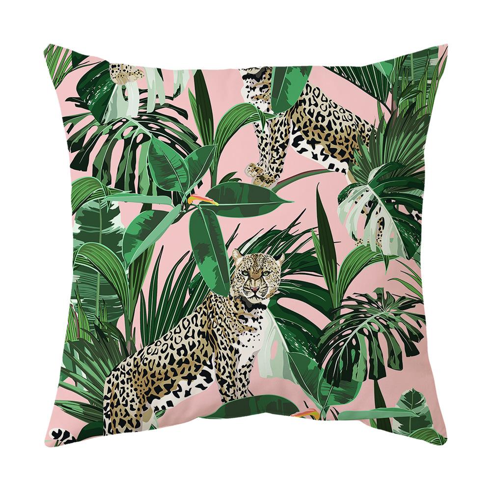 Neue Tropische Pflanze Grüne Blätter Regenwald Kissenbezug Kissen Kissenbezug Digitaldruck