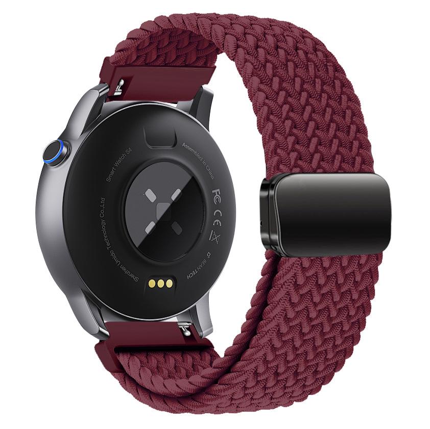 Universal Woven Nylon Magnetic Buckle Watch Band for Huawei/Samsung - 18mm, 20mm, 22mm