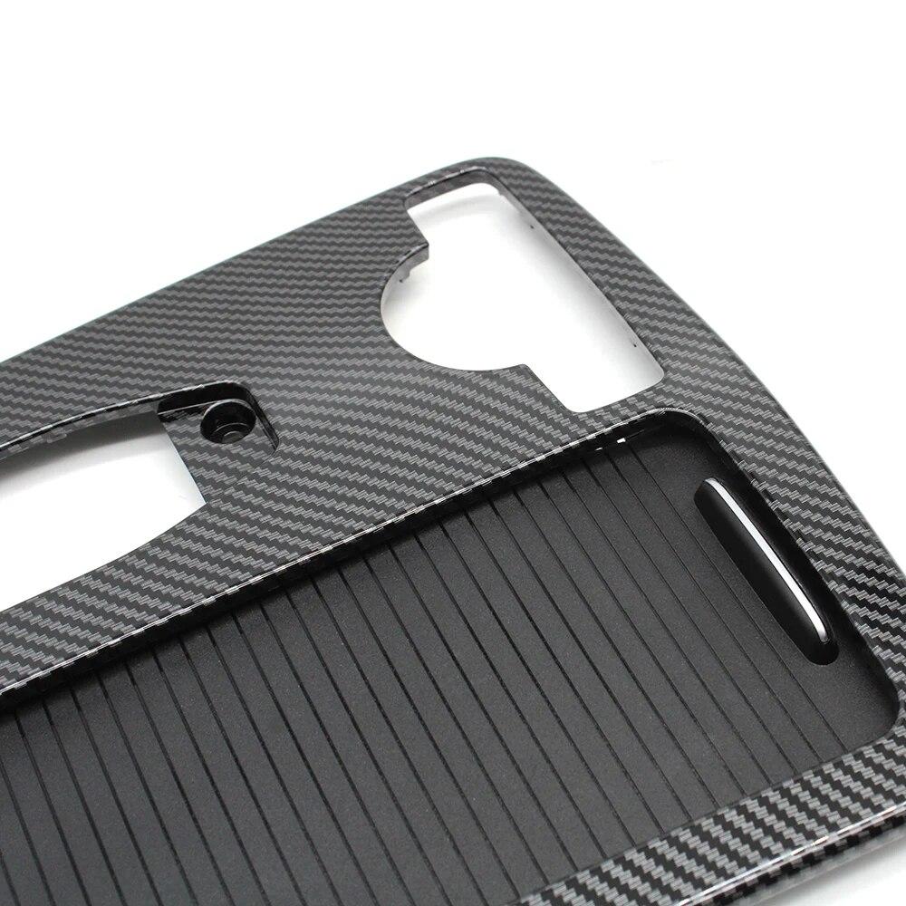 Interior Center Console Carbon Fiber Cup Holder Cover Armrest Storage Box Rolling Blind Panel For Mercedes Benz W204 W212 W207