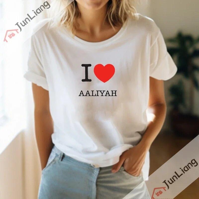 2023 New Princess-Aaliyah Tshirt Unisex Hip Hop Leisure Street Apparel  Unisex Women Fans Gift T-Shirt