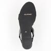 JILL STUART SHOE Women's Rhinestone Jute Wedge Sandals 6616, Black/Black, Size 22.5cm, E