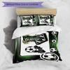3pcs Duvet Cover Set (1*Duvet Cover + 2*Pillowcase, Without Core), Borussia Monchengladbach Print Bedding Set, Bedroom Decor, All‑Season, Birthday Gif