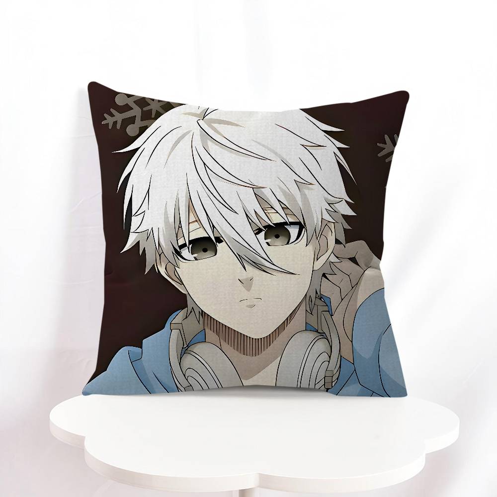 

S-Seishiro Nagi Pillowcase Toon Gift Cushion Cover Bedroom Home Sofa Chair Seat Decor Pillow Case 24x24Inch