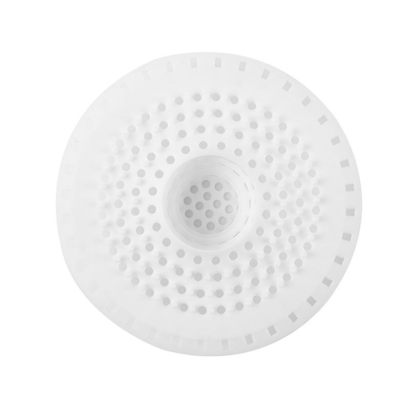 1Pcs Anti-blocking Sink Strainer Round Shape Hair Filtration Drain Filter Silicone Soft Floor Drain Waste Catcher Kitchen