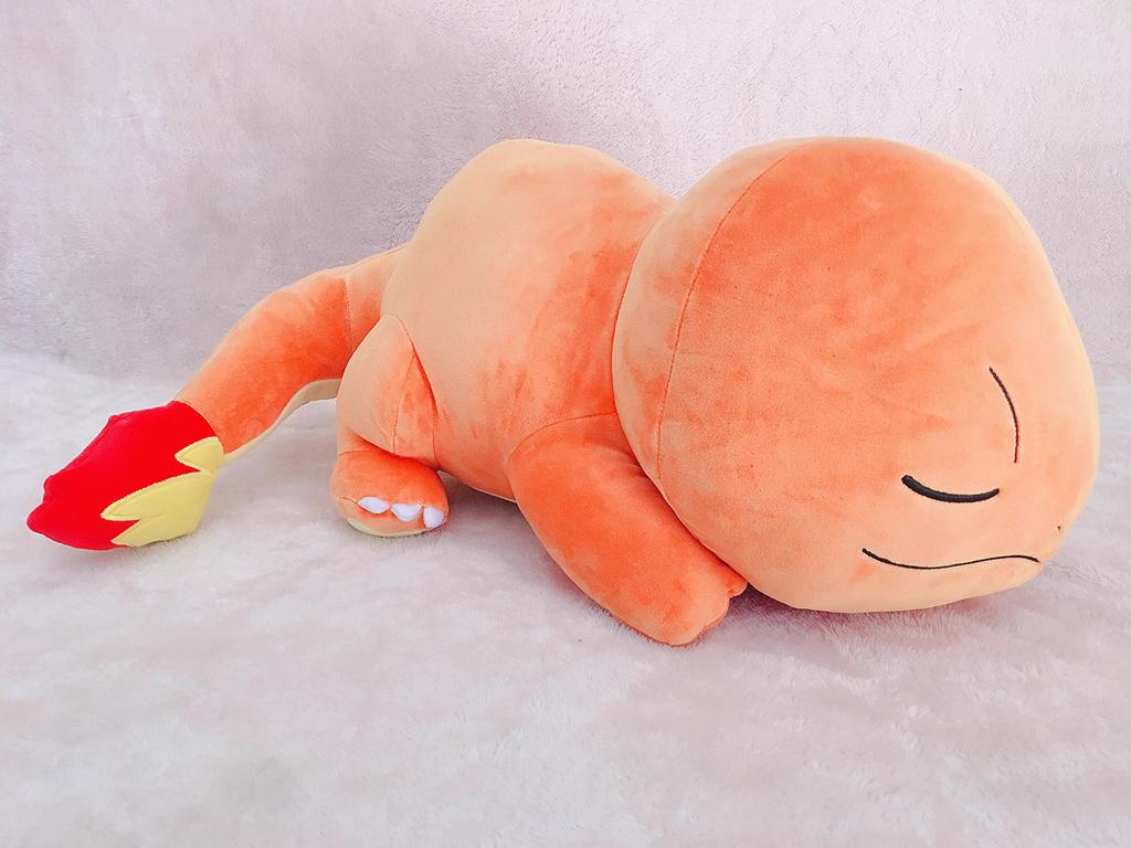 Cute Sleepy Charmander And Pikachu Plush Toy Soft Stuffed Doll Home Decor Christmas Gift For Kids