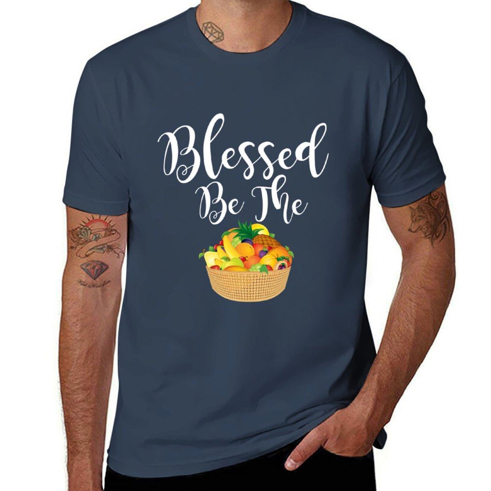 Blessed Be The Fruit Tshirt Work Wear Simple Tee Shirt S
