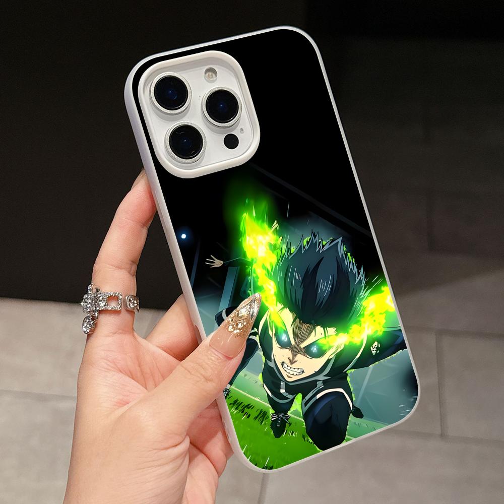 Blue Lock Isagi Yoichi Jelly Double layer White Mobile Phone Case for iPhone 17 16 15 14 13 12 11 Air Pro Max Plus Protective
