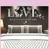 High-quality Home Decor 3d Mirror Love Wall Stickers For Diy Art Projects