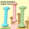 Pet Chew Toy Rubber Durable Bone Shape Teeth Grinding Chewing Toys Teeth Cleaning for Small Dogs Training Pet Supplies