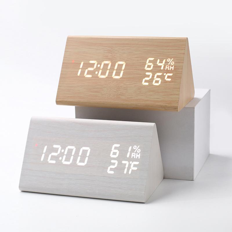 Automatic Effect Positive Time Creative Temperature and Humidity Alarm Clock German Radio Clock Intelligent Luminous Digital Clock