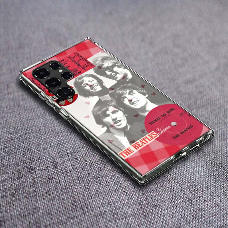 LPretty S-Beatles-B Phone Case For Samsung Galaxy S24 S23 S21 S20 FE S22 S26 Ultra S25 Edge S10 Plus Cover Clear TPU Capa Shell