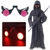 Halloween LED Luminous Reaper Glasses Halloween Night Dark Secluded Ghost Festival Reaper Horror Role Playing Decorate Props
