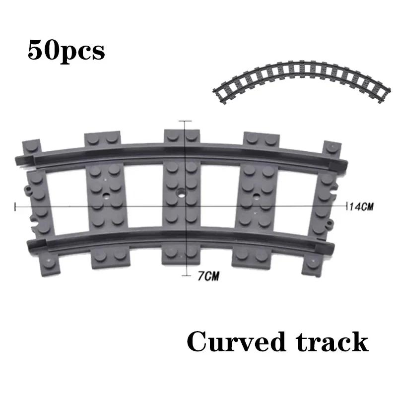 Non-Toxic City Trains Flexible Tracks Forked Straight Curved Soft Rails Track Switch Building Block Bricks Kids Diy High-Tech Creative Toy