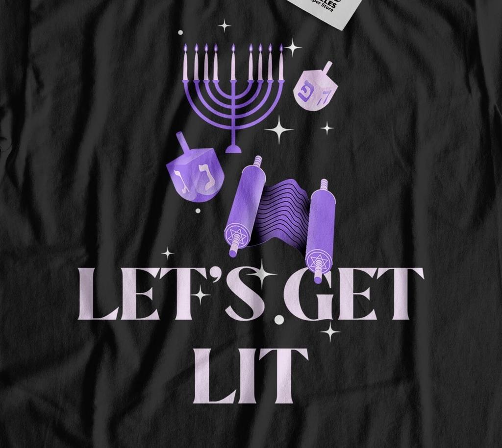 Unisex Funny Hanukkah T-shirt Tops Tees Unisex Jerusalem & Jewish Holiday Gifts