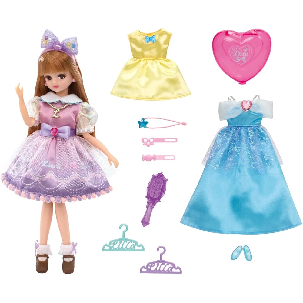 

Takara Tomy Licca-chan Doll LD-01 Dream Licca Gift Set Dress-Up Toy for Ages 3 and Up