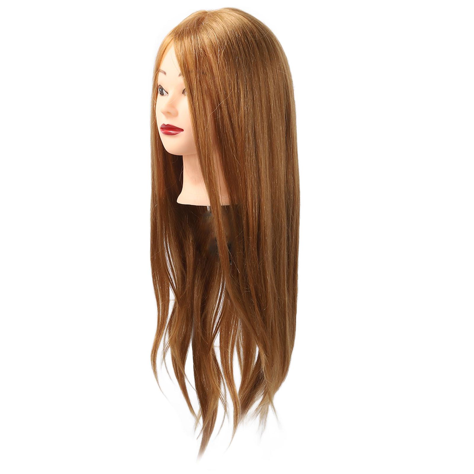 

Парикмахерская голова-манекен 85% натуральные волосы гибкая многоцелевая голова для укладки волос для салона