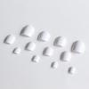 24PCS White Toenails Fake Toe Nails Natural -Solid Color Square Press on Toenails Short