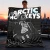 1pc Arctic Monkeys Guitarist Poster Outdoor Flannel Blanket, Cozy & Warm Soft Te Playful Design, Napping Camping,