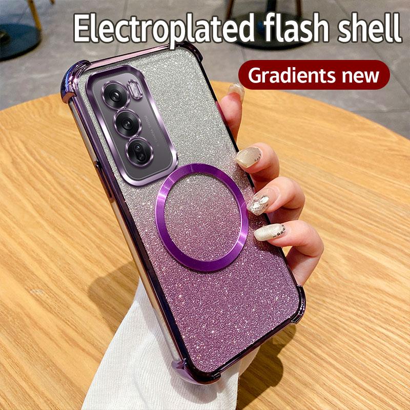 Custodia per telefono con anello magnetico antiurto per OPPO Reno 12 11 10 Pro 8 7 6 5 5G 12F 11F 7Z 8Z Reno8 T 8T Find X3 X5 Lite X7 Ultra Capa