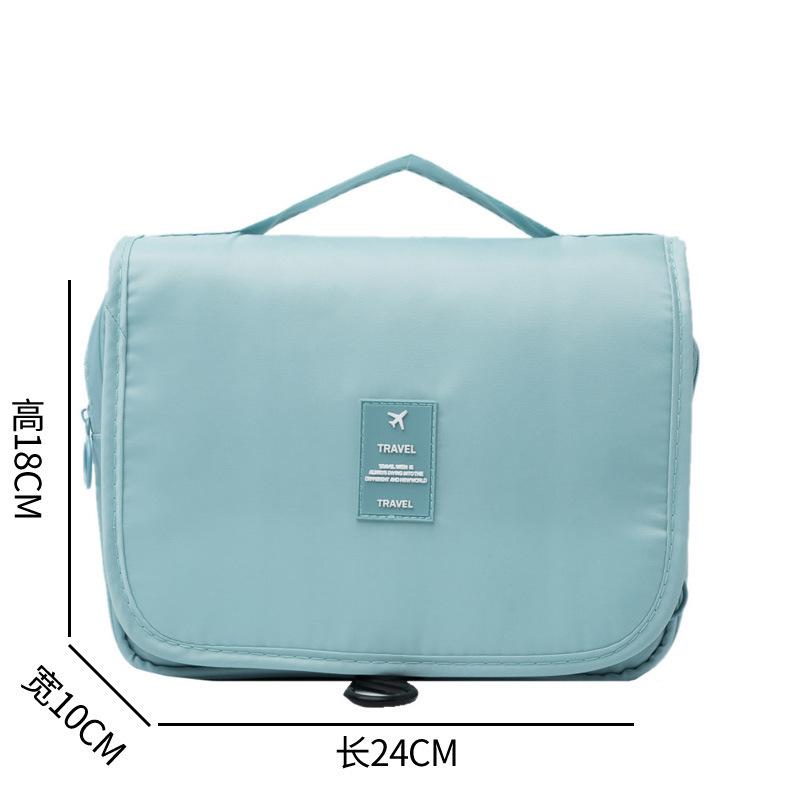 Travel Hanging Hook Wash Bag Large Capacity Foldable Cosmetic Bag Multifunctional Storage Portable Handbag