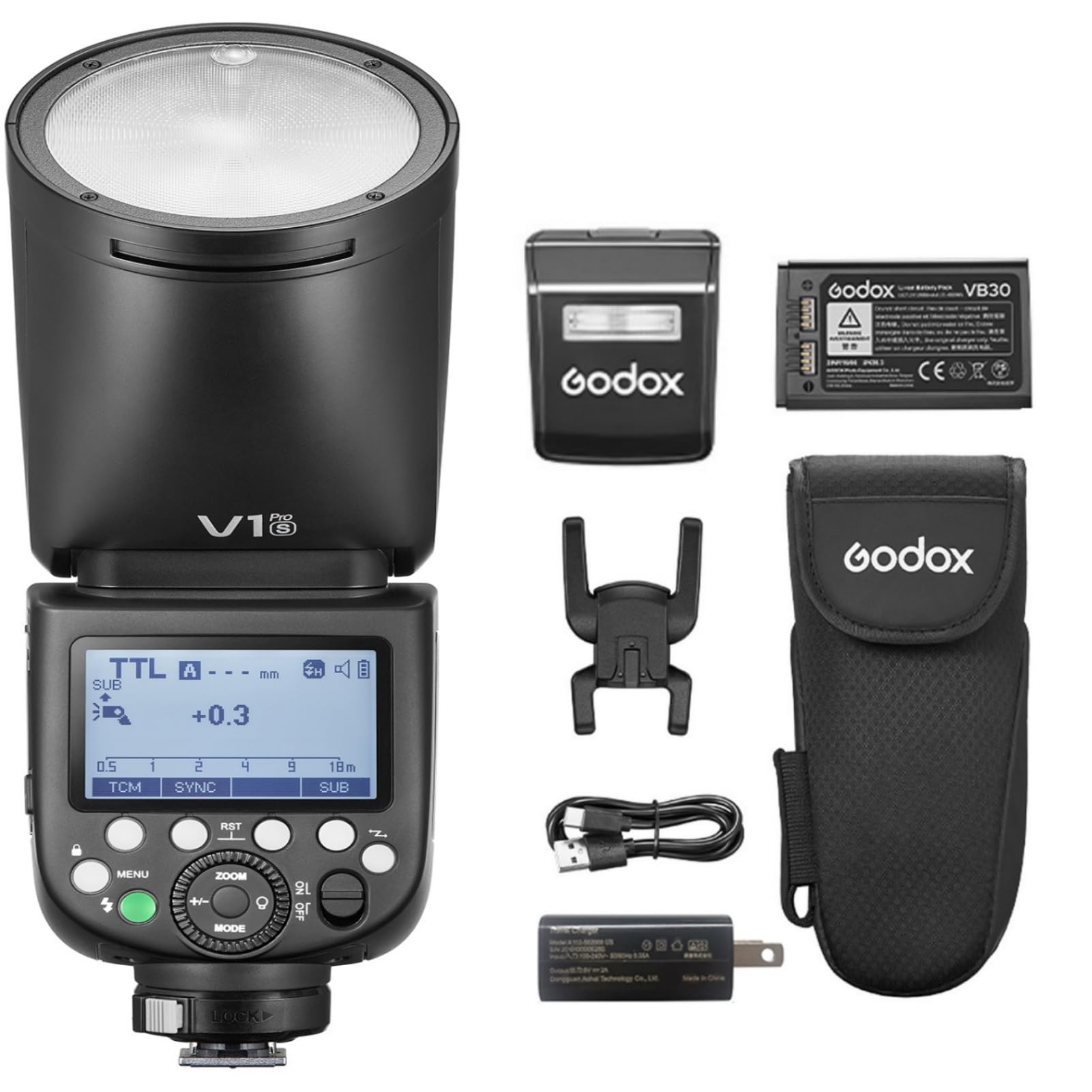 

Авторизований спалах GODOX V1 PRO S, сумісний із Sony 76WS TTL Round Head [Дилер GODOX]