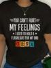 Funny Gen X T-Shirt - Retro Generation X Design with Can't Hurt My Feelings Slogan - Casual Short