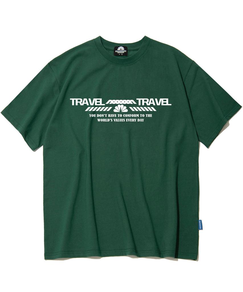 TRIPSHION Double Travel Graphic T-Shirt - 8 Colors (Type A)