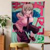 Anime Chainsaw Man Printed Large Wall Tapestry Bohemian Style with Mandala Details Ideal for Home Decor  Themed Spaces