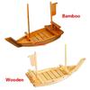 Wooden Sushi Tray Sashimi Boat Dry Ice Boat Sashimi Platter Sushi Tableware Japanese Cuisine Wooden Boat Bamboo Sushi Tool