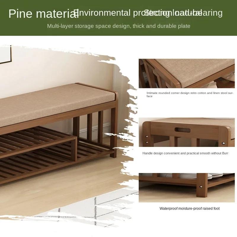 Light Luxury Shoe Changing Stool Home Doorway Bench Leisure Bedside Stool Cloakroom Wearing Shoes Stool Entryway