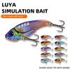 Micro-3D Printed Zinc Alloy VIB Luya Bait Metal Sequins Colorful  Reinforced Treble Hook Bionic Fishing Bait for Topmouth Culter