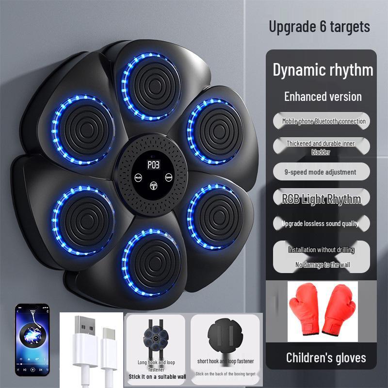 Smart Bluetooth Musikalisk Boxningsmål: Hemmaträningsutrustning för vuxna och barn