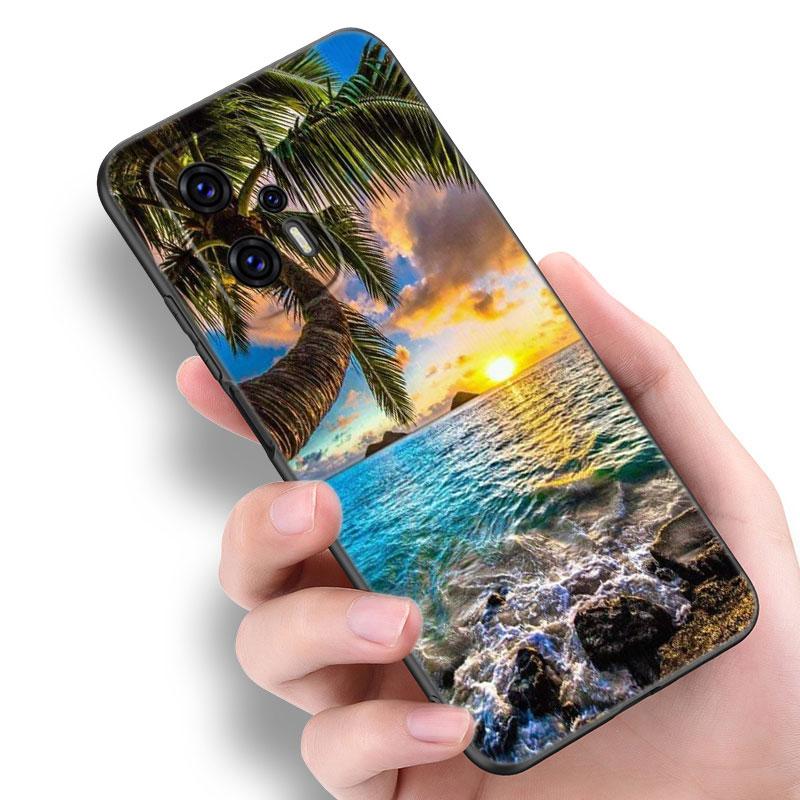 

Чехол для телефона «Летний пляж, закат, море» для Xiaomi POCO F2 F3 M2 M3 M4 X3 X4 Pro NFC F4 GT 5G F1 X2 C3 C31 C40 M5S, черный чехол из ТПУ Xiaomi POCO M5S