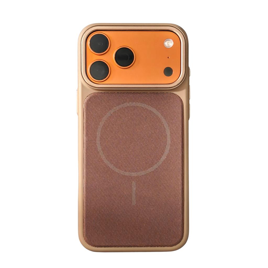 Husă de telefon magnetică TechWoven originală la modă, potrivită pentru IPhone 17 Promax 16 15 Pro Max, cu fereastră IC, buton cip, capac spate